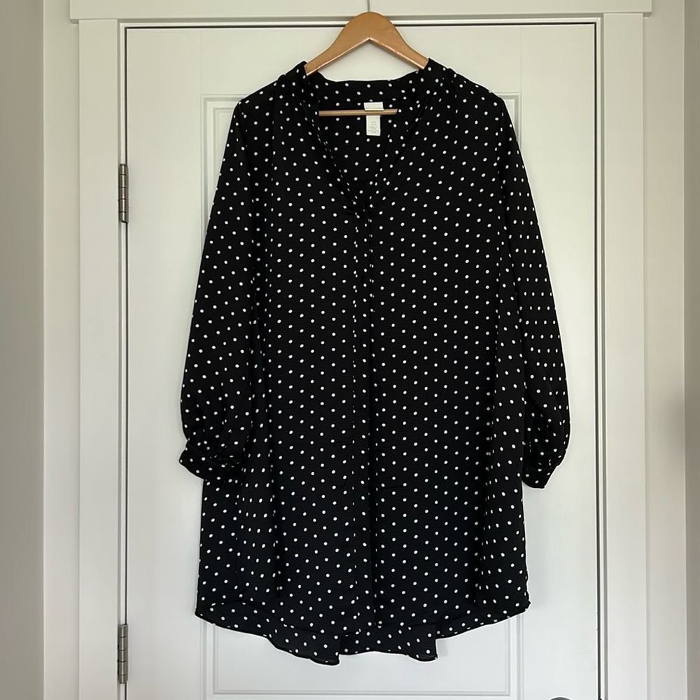 H&M Black Polkadot Dress